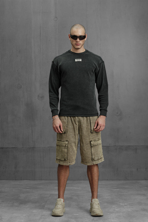 Charcoal Wash Long Sleeve T-shirt